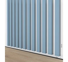 3D Lamella falburkolat, MDF (skandináv szürke) 16x28mm