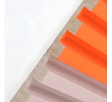 GRILL zidni panel, masivno drvo, vodootporan, NARANČASTI, 147x2750 mm (0.40 m²)