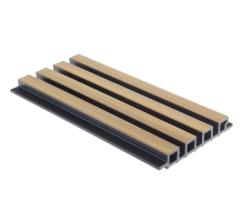 WPC homlokzati panel, 219x2900 mm, két színben, VILÁGOS TÖLGY & FEKETE (0,63 m²)