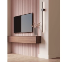 GRILL zidni panel, masivno drvo, vodootporan, CANDY RUŽIČASTI, 147x2750 mm (0.40 m²)