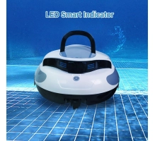 TUTTA Battery robot vacuum cleaner for pool, 5000mAh battery, IPX8 waterproof, 100 min runtime, up to 3m depth, up to 93 m²