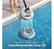 TUTTA Battery robot vacuum cleaner for pool, 5000mAh battery, IPX8 waterproof, 100 min runtime, up to 3m depth, up to 93 m²