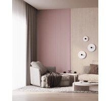 GRILL zidni panel, masivno drvo, vodootporan, CANDY RUŽIČASTI, 147x2750 mm (0.40 m²)