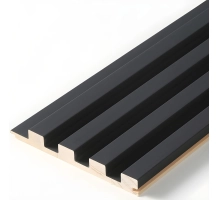 GRILL zidni panel, masivno drvo, vodootporan, CRNI, 147x2750 mm (0.40 m²)