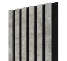 Akusztikus fa panel, BETON/LOFT, 28x275cm (0.77 m²)