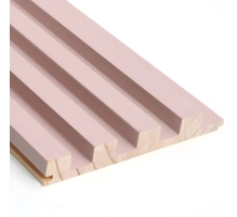 GRILL zidni panel, masivno drvo, vodootporan, CANDY RUŽIČASTI, 147x2750 mm (0.40 m²)