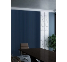 ZAOBLJEN stenski panel, masivni les, vodoodporen, TEMNO MODRO, 147x2750 mm (0.40 m²)