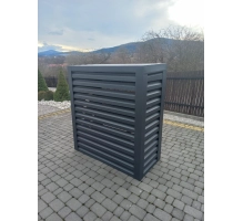 Maska za klima uređaj i toplotne pumpe, antracit, 120x150x80 cm