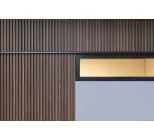 WPC homlokzati panel TEAK TWIX MINI, 5 lamella, 217x2900 mm, csiszolt felület
