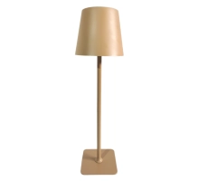Stolna lampa za restorane, BEŽ, s baterijom, punjiva, 3600 mAh