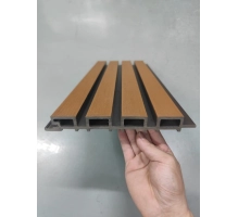 WPC homlokzati panel TEAK/FEKETE, KEFÉLT felület, 219x2900 mm, kétszínű (0,63 m²)