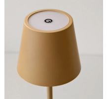 Stolna lampa za restorane, BEŽ, s baterijom, punjiva, 3600 mAh