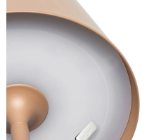 Stolna lampa za restorane, BEŽ, s baterijom, punjiva, 3600 mAh