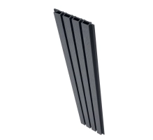 WPC homlokzati panel SZÜRKE/FEKETE, 219x2900 mm, hullámos textúra, half co-extrusion (0,63 m²)