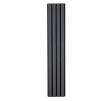 WPC homlokzati panel SZÜRKE/FEKETE, 219x2900 mm, hullámos textúra, half co-extrusion (0,63 m²)