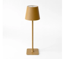 Stolna lampa za restorane, BEŽ, s baterijom, punjiva, 3600 mAh