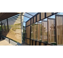 WPC árnyékoló profil FS-03A, csiszolt felület, VILÁGOS TÖLGY, 50x50x2900 mm
