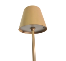 Stolna lampa za restorane, BEŽ, s baterijom, punjiva, 3600 mAh
