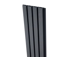 WPC homlokzati panel SZÜRKE/FEKETE, 219x2900 mm, hullámos textúra, half co-extrusion (0,63 m²)