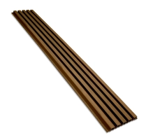 WPC homlokzati panel TEAK TWIX MINI, 5 lamella, 217x2900 mm, csiszolt felület