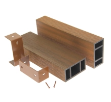 WPC drvena cijev LT-04A, 3D zrnato drvo, AURORA, 100x50x2900 mm