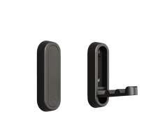 Hanging hook, for acoustic panels, foldable, black matte