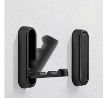 Hanging hook, for acoustic panels, foldable, black matte