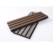 WPC homlokzati panel DARK TEAK/FEKETE, 219x2900 mm, hullámos textúra, half co-extrusion (0,63 m²)