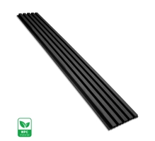 WPC homlokzati panel BLACK TWIX MINI, 5 lamella, 217x2900 mm, csiszolt felület