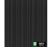 WPC homlokzati panel BARCODE PREMIUM, 219x2900 mm, FEKETE (0,63 m²)
