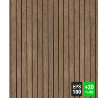 Fasadni panel, imitacija drveta, STARI ORAH, 120x50x2 cm, stiropor (0,60 m²)