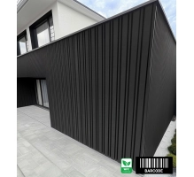 WPC homlokzati panel BARCODE PREMIUM, 219x2900 mm, FEKETE (0,63 m²)