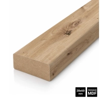 Drvene letvice za pregradne zidove (28x60 mm) (RUSTIKALNI HRAST)