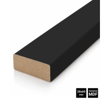 Drvene letvice za pregradni zid (28x60mm) (črna)