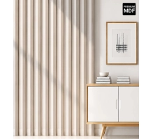 3D decorative slats, wooden strips for walls and ceiling (28x37 mm) (ASH WOOD)