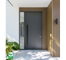 WPC facade panel, 219x2900 mm, dual color, LIGHT OAK & BLACK (0.63 m²)