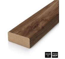 Drvene letvice za pregradni zid (28x60mm) (orah)
