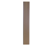 WPC homlokzati panel, 223x26x2900 mm, VILÁGOS TÖLGY fekete fugákkal, 6 rács (0,64 m²)