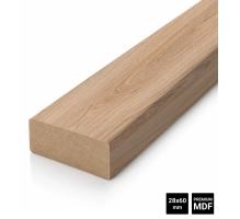 Drvene letvice za pregradne zidove (28x60 mm) (PRIRODNI HRAST)