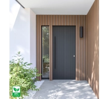 WPC facade panel MAPLE/BLACK, 219x2900 mm, ripple texture, half co-extrusion (0.63 m²)