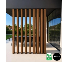 Profile for rotating horizontal WPC slats, RE-01