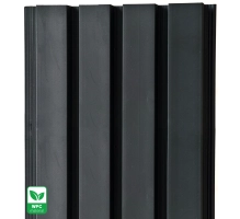 WPC fasadni panel, 219x2900 mm, CRNA RAVNA TEKSTURA (0,63 m²)