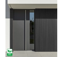 WPC homlokzati panel BLACK TWIX MINI, 5 lamella, 217x2900 mm, csiszolt felület