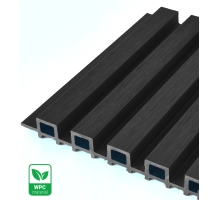 WPC homlokzati panel BLACK TWIX MINI, 5 lamella, 217x2900 mm, csiszolt felület