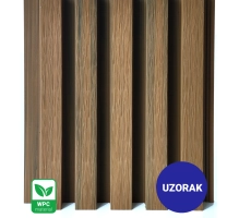 [UZORAK] WPC fasadni panel TEAK TWIX MINI, 5 letvica, 217x2900 mm, brušena tekstura
