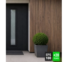 Fasadna ploča, imitacija drveta, SMEĐA, 120x50x2 cm, stiropor (0.60 m²)