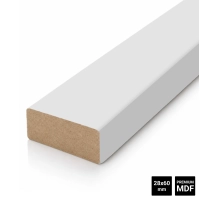 Drvene letvice za pregradni zid (28x60mm) (belo)