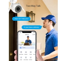 Zunanja WiFi IP kamera EZVIZ 2K, nadzorna kamera IP67 z osebnim zaznavanjem AI, barvni nočni vid, aktivna obramba z lučjo in sireno, dvosmerni zvok, C3TN 3MP