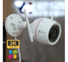 Zunanja WiFi IP kamera EZVIZ 2K, nadzorna kamera IP67 z osebnim zaznavanjem AI, barvni nočni vid, aktivna obramba z lučjo in sireno, dvosmerni zvok, C3TN 3MP