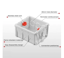 Doza za pametno stikalo za votle stene (86x86 mm)